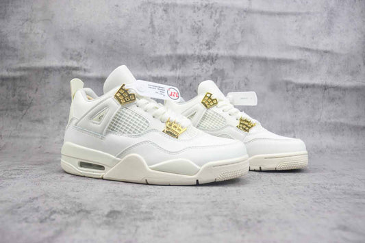 AJ4 Unisex "Vivid Sulfur" Sneakers Shoes (AQ9129-170 )