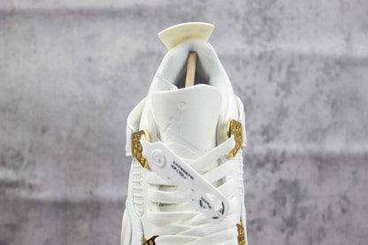 AJ4 Unisex "Vivid Sulfur" Sneakers Shoes (AQ9129-170 )